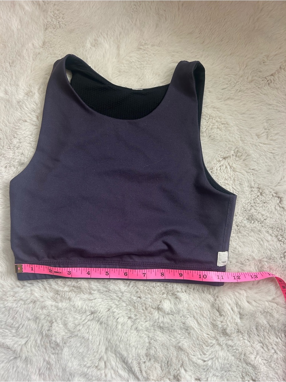 Vuori blue XS high neck sports bra/tank